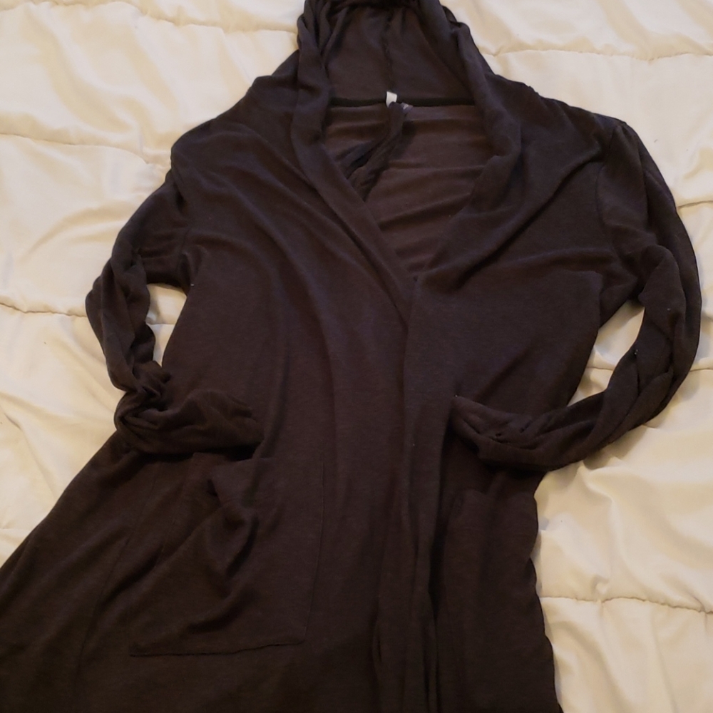 Floor length Women's Hooded Tshirt Robe